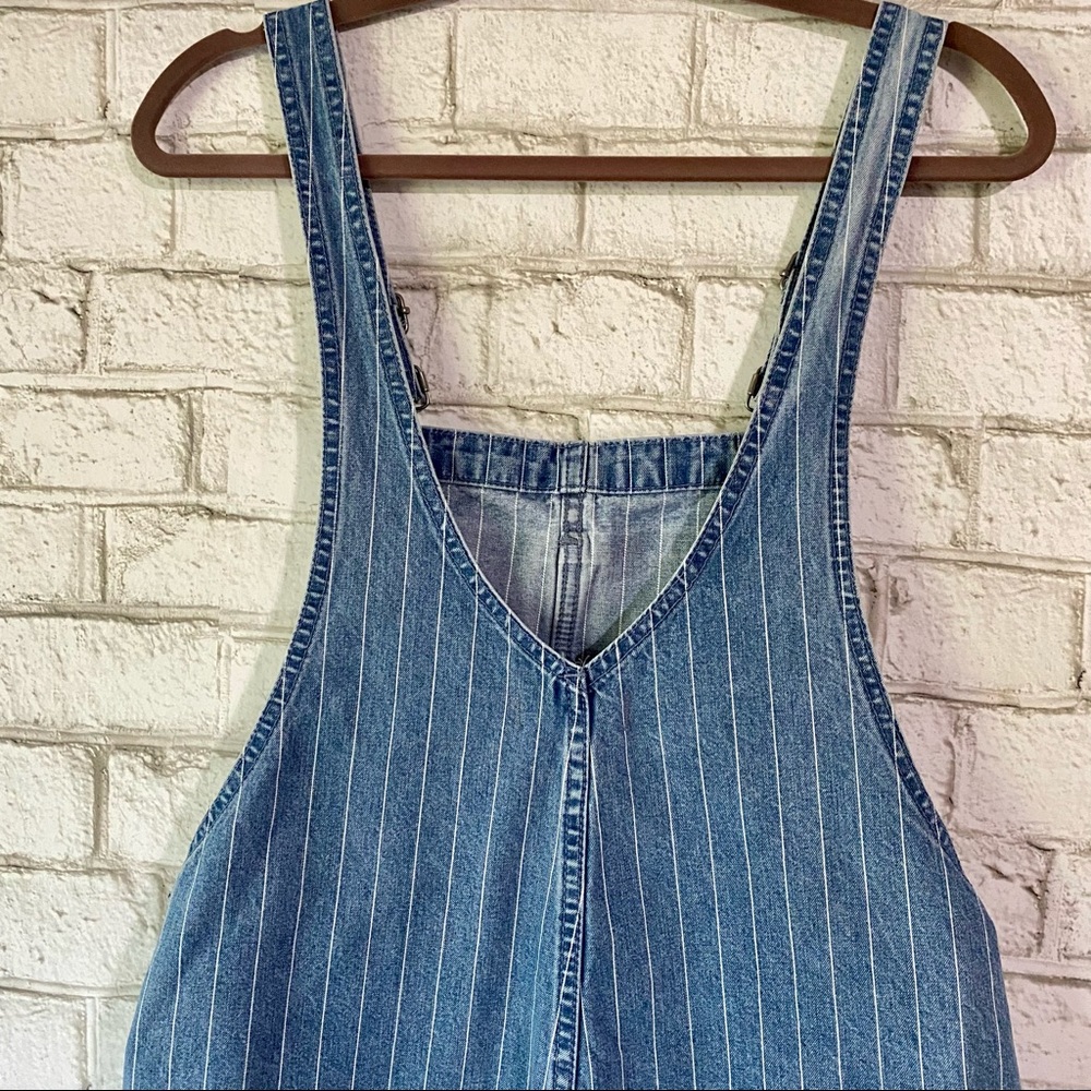Madewell pinyon short overalls pinstripe - Picture 10 of 13